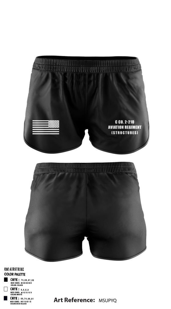 Ranger Panties, C Co. 2-210 Aviation Regiment (Structures), , Teamtime, Team time, sublimation, custom sports apparel, team uniforms, spirit wear, spiritwear, sports uniforms, custom shirts, team store, custom team store, fundraiser sports, apparel fundraiser
