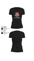 37th engineer bn 83010266 Women's Short Sleeve V-neck Shirt - 24