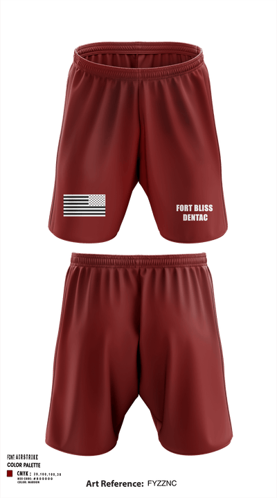 Fort Bliss DENTAC 45605501 Athletic Shorts With Pockets - 3