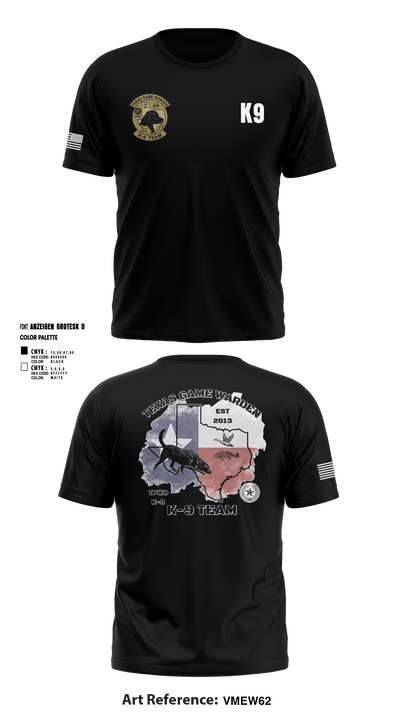 TXGW K9 77939207 Short Sleeve Performance Shirt - 1