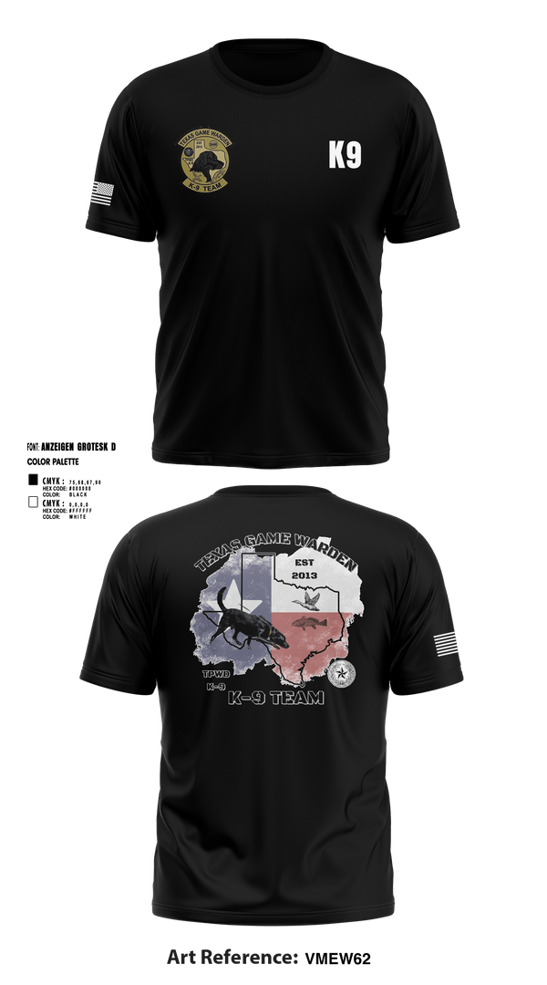 Short Sleeve Performance Shirt, TXGW K9, Police, Teamtime, Team time, sublimation, custom sports apparel, team uniforms, spirit wear, spiritwear, sports uniforms, custom shirts, team store, custom team store, fundraiser sports, apparel fundraiser