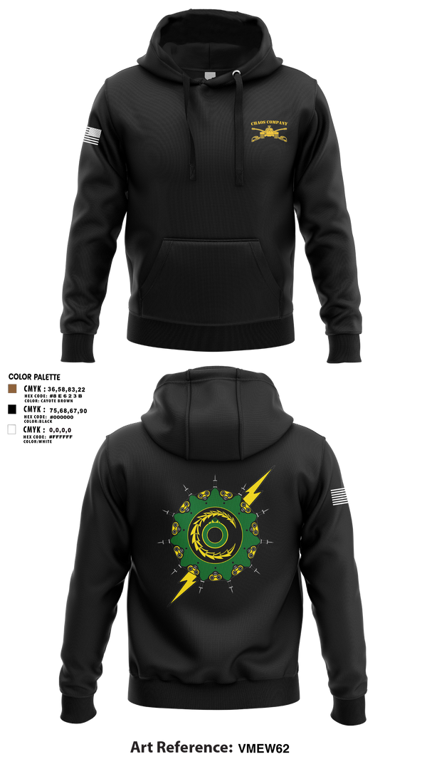 Hoodie, Chaos Company, Army, Teamtime, Team time, sublimation, custom sports apparel, team uniforms, spirit wear, spiritwear, sports uniforms, custom shirts, team store, custom team store, fundraiser sports, apparel fundraiser