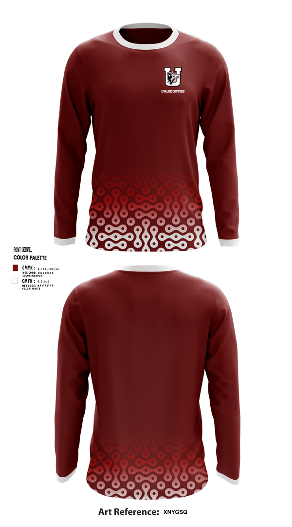 Long Sleeve Performance Shirt, Uvalde Coyotes, Wrestling, Teamtime, Team time, sublimation, custom sports apparel, team uniforms, spirit wear, spiritwear, sports uniforms, custom shirts, team store, custom team store, fundraiser sports, apparel fundraiser