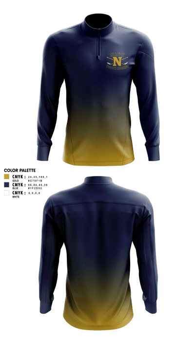 Navy Youth Hockey 90157811 Quarter Zip Jacket - 3