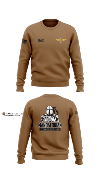 Crew Neck Sweatshirt, 23rd BEB UAS, Army, Teamtime, Team time, sublimation, custom sports apparel, team uniforms, spirit wear, spiritwear, sports uniforms, custom shirts, team store, custom team store, fundraiser sports, apparel fundraiser