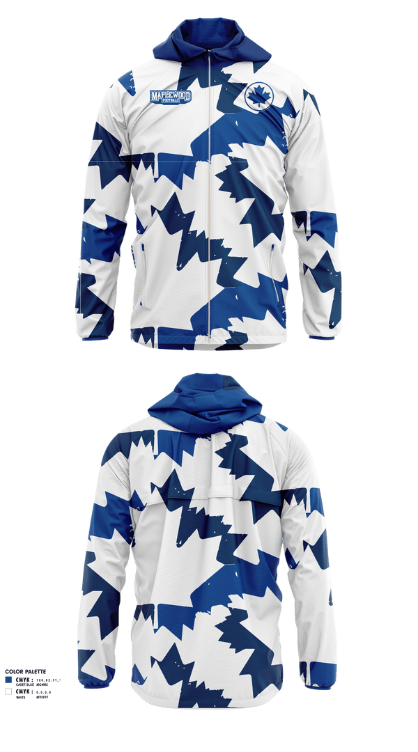 Windbreaker, Maplewood Football, Football, Teamtime, Team time, sublimation, custom sports apparel, team uniforms, spirit wear, spiritwear, sports uniforms, custom shirts, team store, custom team store, fundraiser sports, apparel fundraiser