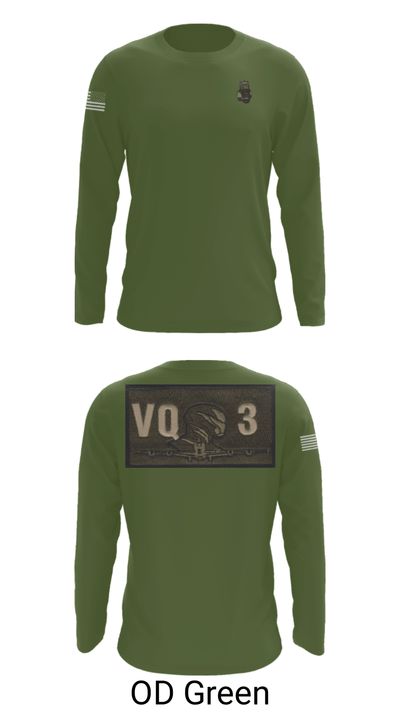 VQ-3 DET TRVS 52792969 Long Sleeve Performance Shirt - 44