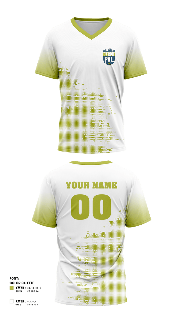 Mens Soccer Jersey, Detroit PAL, Men's Soccer, Teamtime, Team time, sublimation, custom sports apparel, team uniforms, spirit wear, spiritwear, sports uniforms, custom shirts, team store, custom team store, fundraiser sports, apparel fundraiser
