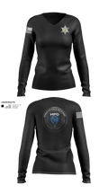 Manhattan Police Department 25505954 Women's Long Sleeve V-neck Shirt - 140