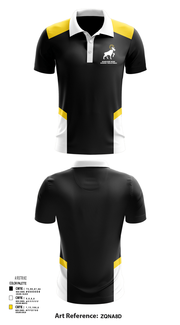 Short Sleeve Performance Polo, Highland High School Volleyball, Women's Volleyball, Teamtime, Team time, sublimation, custom sports apparel, team uniforms, spirit wear, spiritwear, sports uniforms, custom shirts, team store, custom team store, fundraiser sports, apparel fundraiser