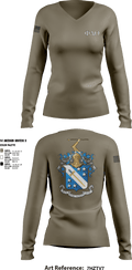 Phi Delta Theta 42794555 Women's Long Sleeve V-neck Shirt - 3