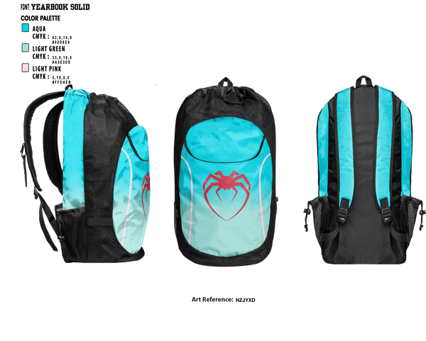 Gear Bag, California Spiders, Men's Basketball, Teamtime, Team time, sublimation, custom sports apparel, team uniforms, spirit wear, spiritwear, sports uniforms, custom shirts, team store, custom team store, fundraiser sports, apparel fundraiser