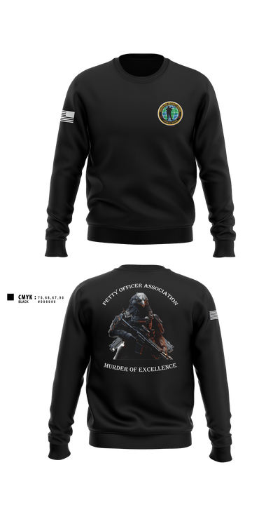Center for Security Forces Detachment Chesapeake 88189039 Crew Neck Sweatshirt - 1