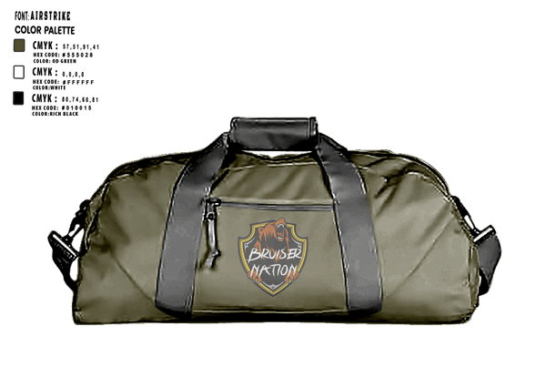 Duffle Bag, 13TH Missile Defense BatteryB/3-6 ADA BNBravo Bulldawgs, Army, Teamtime, Team time, sublimation, custom sports apparel, team uniforms, spirit wear, spiritwear, sports uniforms, custom shirts, team store, custom team store, fundraiser sports, apparel fundraiser