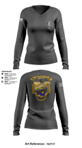 220 BPOA 59828515 Women's Long Sleeve V-neck Shirt - 5