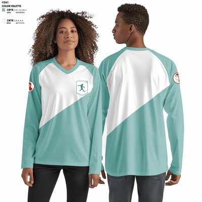 Argentina 48822152 Women's Long Sleeve V-neck Shirt - 2