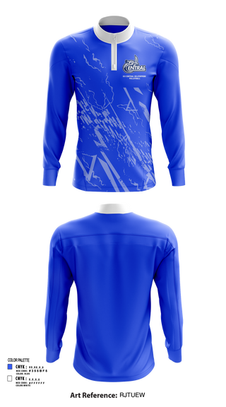 Quarter Zip Jacket, R-S Central Hilltoppers Volleyball, Women's Volleyball, Teamtime, Team time, sublimation, custom sports apparel, team uniforms, spirit wear, spiritwear, sports uniforms, custom shirts, team store, custom team store, fundraiser sports, apparel fundraiser