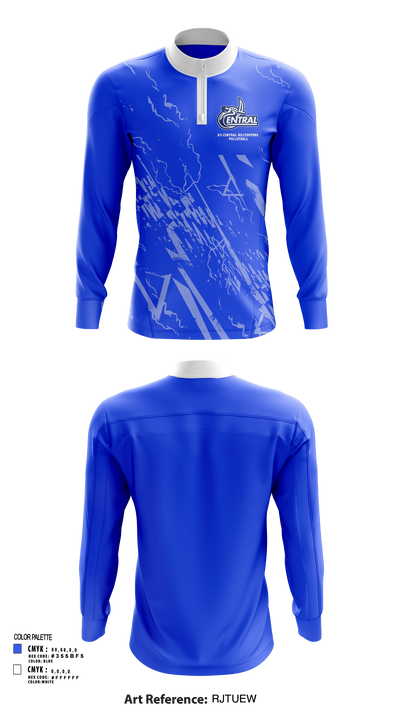 R-S Central Hilltoppers Volleyball 15542633 Quarter Zip Jacket - 81
