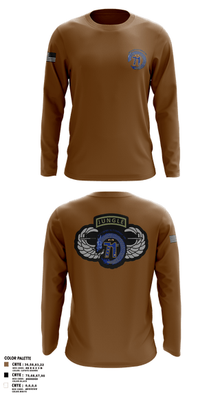 Long Sleeve Performance Shirt, 71st Chemical Company (HR), Army, Teamtime, Team time, sublimation, custom sports apparel, team uniforms, spirit wear, spiritwear, sports uniforms, custom shirts, team store, custom team store, fundraiser sports, apparel fundraiser