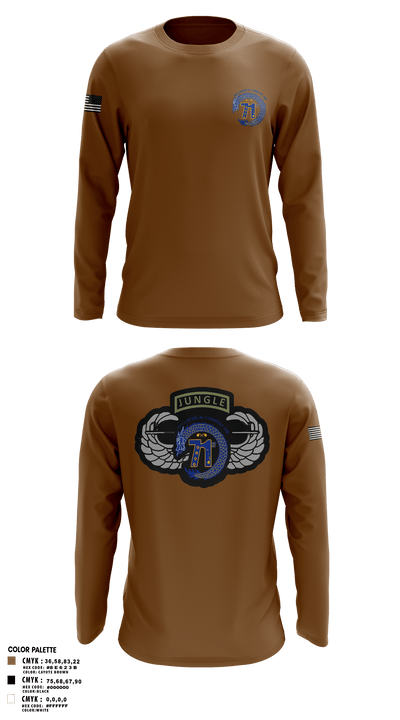 71st Chemical Company (HR) 90484778 Long Sleeve Performance Shirt - 1