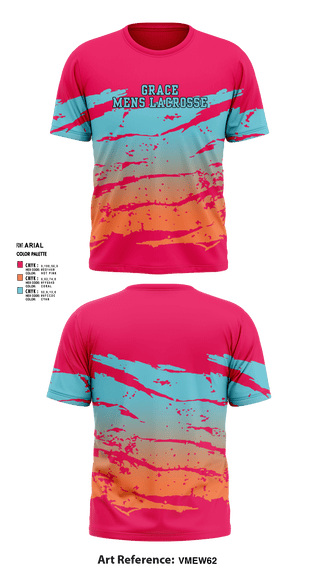 Short Sleeve Performance Shirt, Grace, Men's Lacrosse, Teamtime, Team time, sublimation, custom sports apparel, team uniforms, spirit wear, spiritwear, sports uniforms, custom shirts, team store, custom team store, fundraiser sports, apparel fundraiser