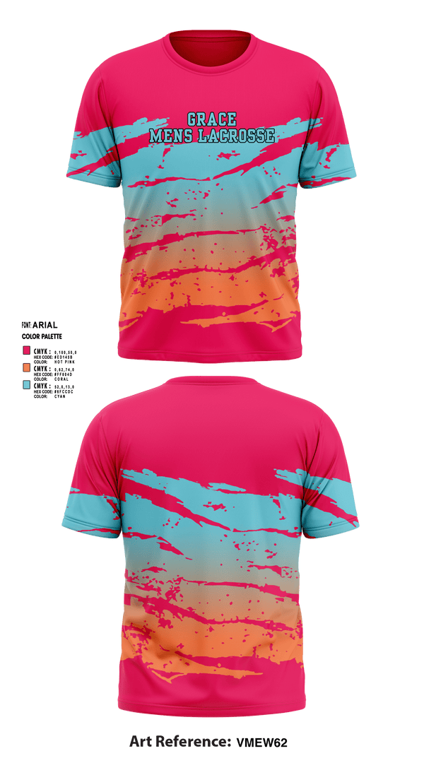 Short Sleeve Performance Shirt, Grace, Men's Lacrosse, Teamtime, Team time, sublimation, custom sports apparel, team uniforms, spirit wear, spiritwear, sports uniforms, custom shirts, team store, custom team store, fundraiser sports, apparel fundraiser