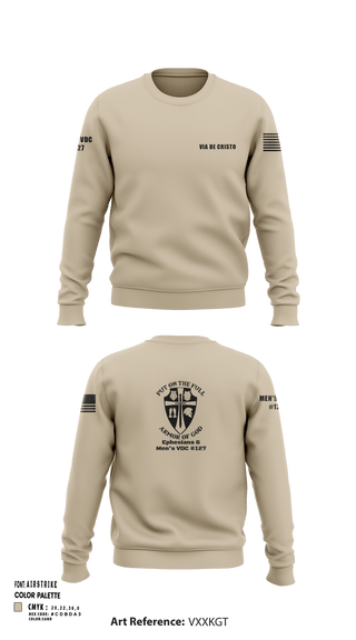 Crew Neck Sweatshirt, Service AideService AideVia De Cristo, , Teamtime, Team time, sublimation, custom sports apparel, team uniforms, spirit wear, spiritwear, sports uniforms, custom shirts, team store, custom team store, fundraiser sports, apparel fundraiser