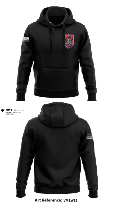 D Co 2-13th AVN REGT 27733749 Hoodie - 1