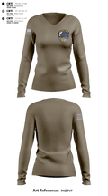 ODNR 43918731 Women's Long Sleeve V-neck Shirt - 2