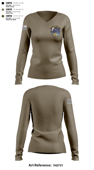 Women's Long Sleeve Vneck Shirt, ODNR, Police, Teamtime, Team time, sublimation, custom sports apparel, team uniforms, spirit wear, spiritwear, sports uniforms, custom shirts, team store, custom team store, fundraiser sports, apparel fundraiser