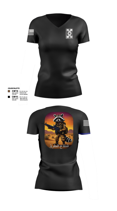 623rd ICTC 42112898 Women's Short Sleeve V-neck Shirt - 2