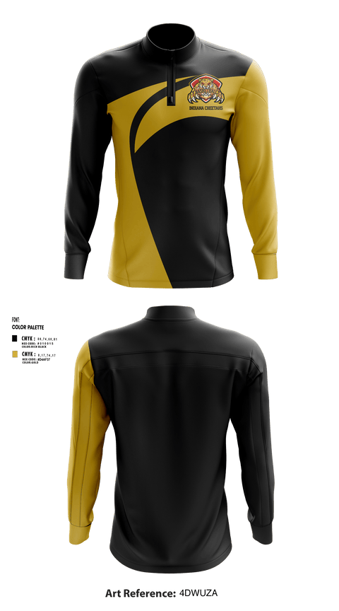 Quarter Zip Jacket, Indiana Cheetahs, Men's Basketball, Teamtime, Team time, sublimation, custom sports apparel, team uniforms, spirit wear, spiritwear, sports uniforms, custom shirts, team store, custom team store, fundraiser sports, apparel fundraiser