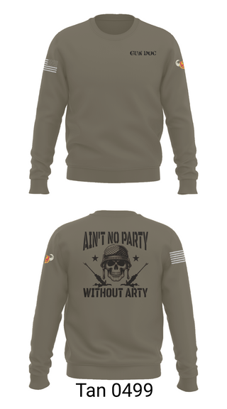 Crew Neck Sweatshirt, 1-320th FA, Fox Battery, , Teamtime, Team time, sublimation, custom sports apparel, team uniforms, spirit wear, spiritwear, sports uniforms, custom shirts, team store, custom team store, fundraiser sports, apparel fundraiser