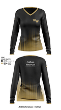 Student of Western Wayne 38503049 Women's Long Sleeve V-neck Shirt - 1