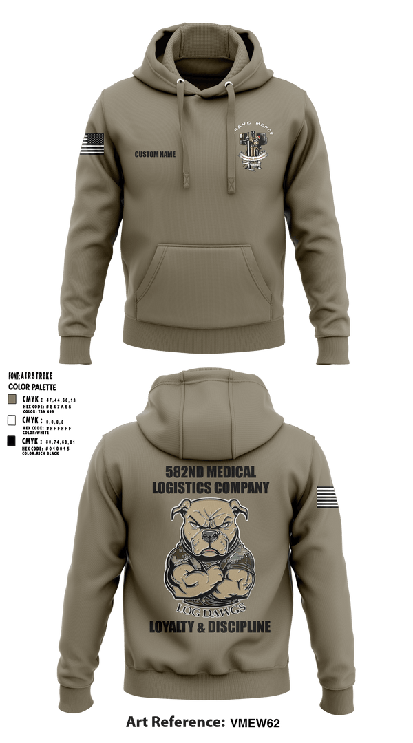 Hoodie, 582nd MLC, Army, Teamtime, Team time, sublimation, custom sports apparel, team uniforms, spirit wear, spiritwear, sports uniforms, custom shirts, team store, custom team store, fundraiser sports, apparel fundraiser