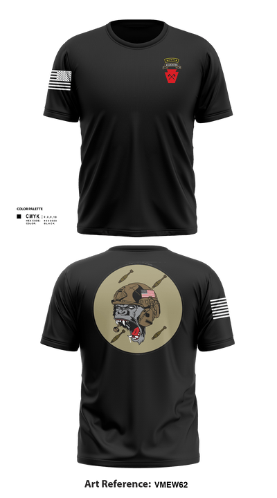 A co 1-111th MTRAco 1-111th secfor 26683697 Short Sleeve Performance Shirt - 5