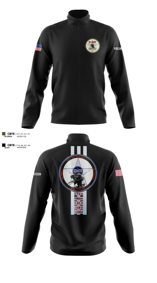Fleece Jacket, D-Day Ohio, Inc, , Teamtime, Team time, sublimation, custom sports apparel, team uniforms, spirit wear, spiritwear, sports uniforms, custom shirts, team store, custom team store, fundraiser sports, apparel fundraiser