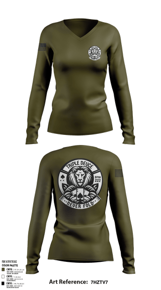 Women's Long Sleeve Vneck Shirt, BPOA 222, Police, Teamtime, Team time, sublimation, custom sports apparel, team uniforms, spirit wear, spiritwear, sports uniforms, custom shirts, team store, custom team store, fundraiser sports, apparel fundraiser