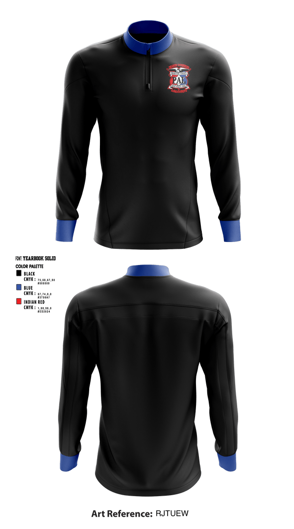 Quarter Zip Jacket, Thurston County PAL- Elite boxing academy, Spirit Store, Teamtime, Team time, sublimation, custom sports apparel, team uniforms, spirit wear, spiritwear, sports uniforms, custom shirts, team store, custom team store, fundraiser sports, apparel fundraiser