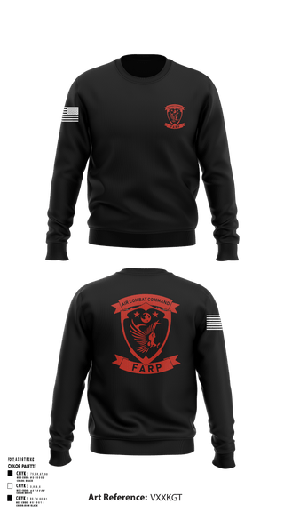 Crew Neck Sweatshirt, FARP, Air Force, Teamtime, Team time, sublimation, custom sports apparel, team uniforms, spirit wear, spiritwear, sports uniforms, custom shirts, team store, custom team store, fundraiser sports, apparel fundraiser