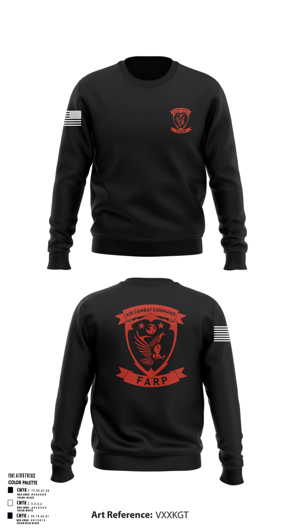 Crew Neck Sweatshirt, FARP, Air Force, Teamtime, Team time, sublimation, custom sports apparel, team uniforms, spirit wear, spiritwear, sports uniforms, custom shirts, team store, custom team store, fundraiser sports, apparel fundraiser