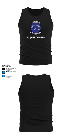 Tank Top, VAQ-139 Cougars, Navy, Teamtime, Team time, sublimation, custom sports apparel, team uniforms, spirit wear, spiritwear, sports uniforms, custom shirts, team store, custom team store, fundraiser sports, apparel fundraiser