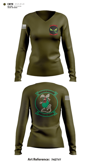 Women's Long Sleeve Vneck Shirt, MACS-2, Marines, Teamtime, Team time, sublimation, custom sports apparel, team uniforms, spirit wear, spiritwear, sports uniforms, custom shirts, team store, custom team store, fundraiser sports, apparel fundraiser