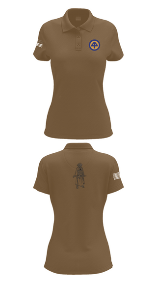 Women's Short Sleeve Performance Polo, A Co 1/1-114thA Co 1-114th INF, Army, Teamtime, Team time, sublimation, custom sports apparel, team uniforms, spirit wear, spiritwear, sports uniforms, custom shirts, team store, custom team store, fundraiser sports, apparel fundraiser