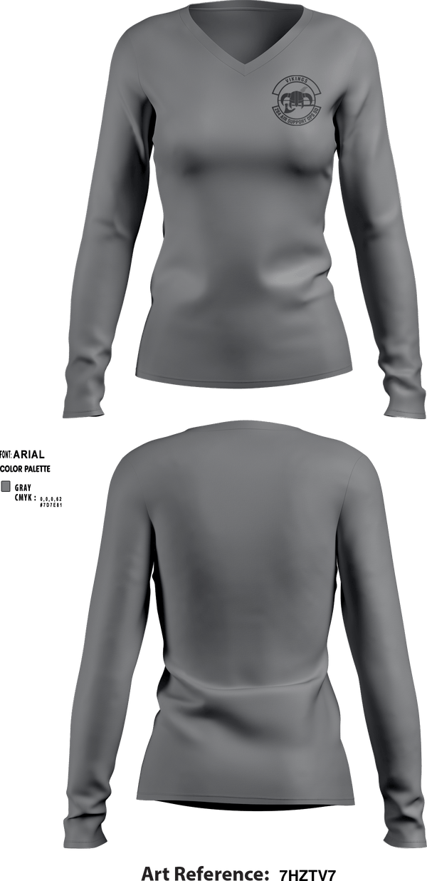 Women's Long Sleeve Vneck Shirt, , Air Force, Teamtime, Team time, sublimation, custom sports apparel, team uniforms, spirit wear, spiritwear, sports uniforms, custom shirts, team store, custom team store, fundraiser sports, apparel fundraiser