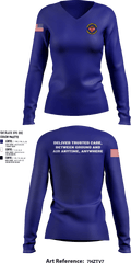 452d Aeromedical Staging Squadron 30714364 Women's Long Sleeve V-neck Shirt - 2