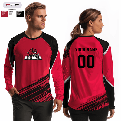 Big Bear High School Volleyball 51513520 Long Sleeve Performance Shirt - 2