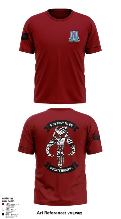 Bravo Company 205th MI Battalion 16788599 Short Sleeve Performance Shirt - 66