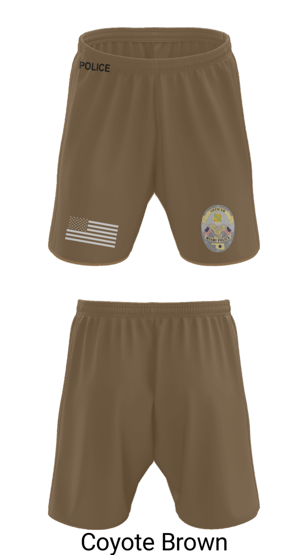 Athletic Shorts With Pockets, Miami Police Department, Police, Teamtime, Team time, sublimation, custom sports apparel, team uniforms, spirit wear, spiritwear, sports uniforms, custom shirts, team store, custom team store, fundraiser sports, apparel fundraiser