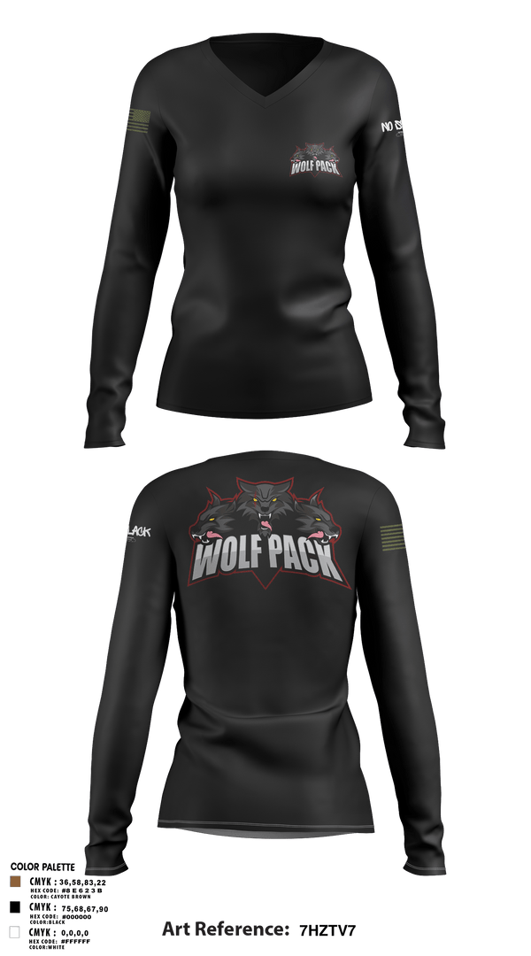 Women's Long Sleeve Vneck Shirt, 501st BSB, Army, Teamtime, Team time, sublimation, custom sports apparel, team uniforms, spirit wear, spiritwear, sports uniforms, custom shirts, team store, custom team store, fundraiser sports, apparel fundraiser